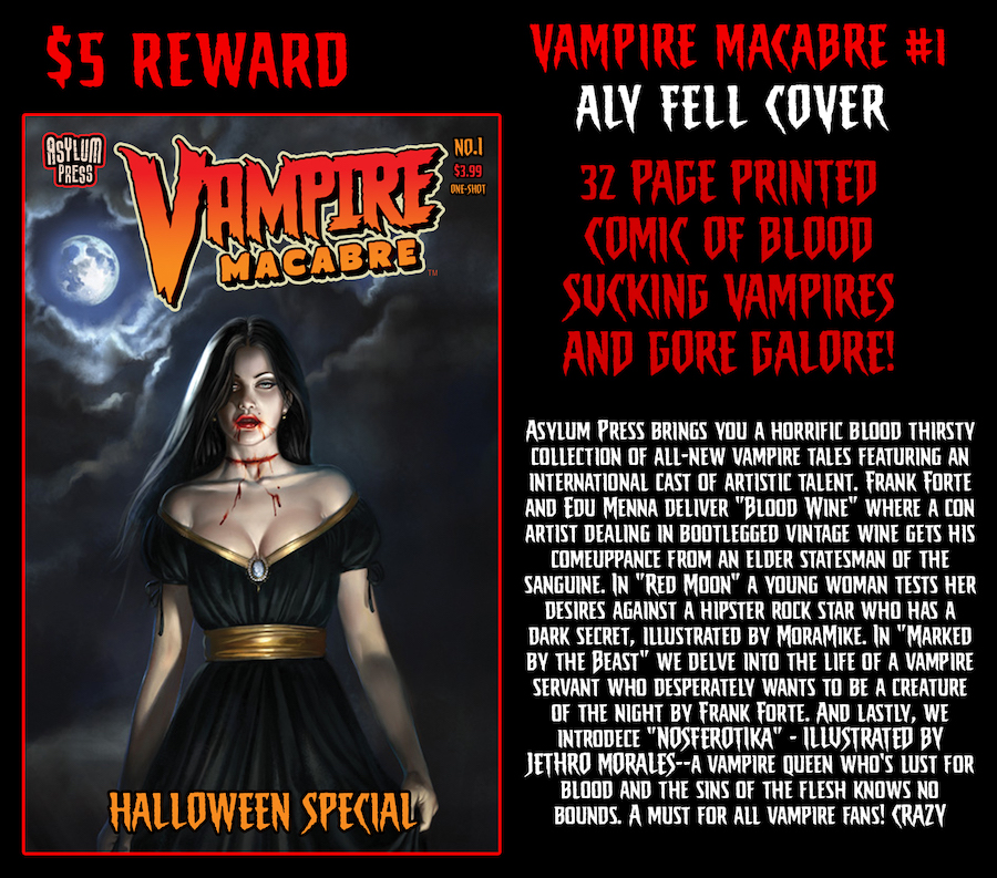 Vampire Macabre: Halloween Special Aly Fell Cover Kickstarter Reward