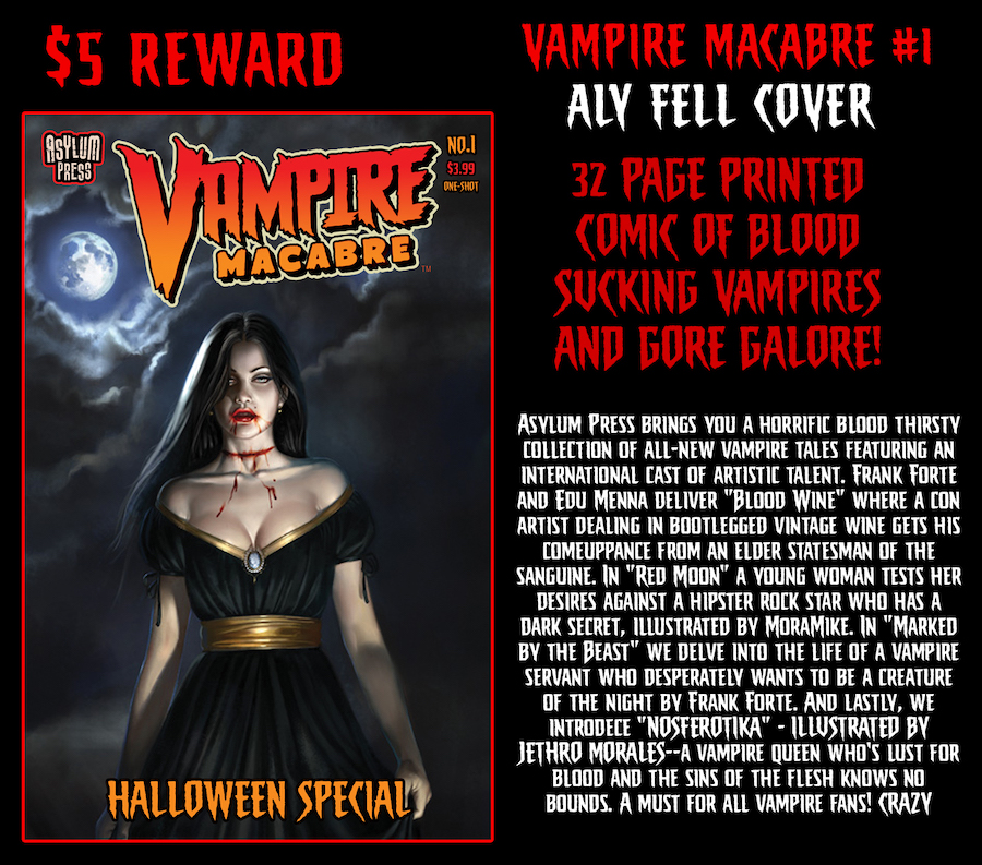 Vampire Macabre: Halloween Special Aly Fell Cover Kickstarter Reward