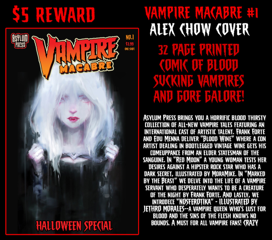 Vampire Macabre: Halloween Special Alex Chow Cover Kickstarter Reward
