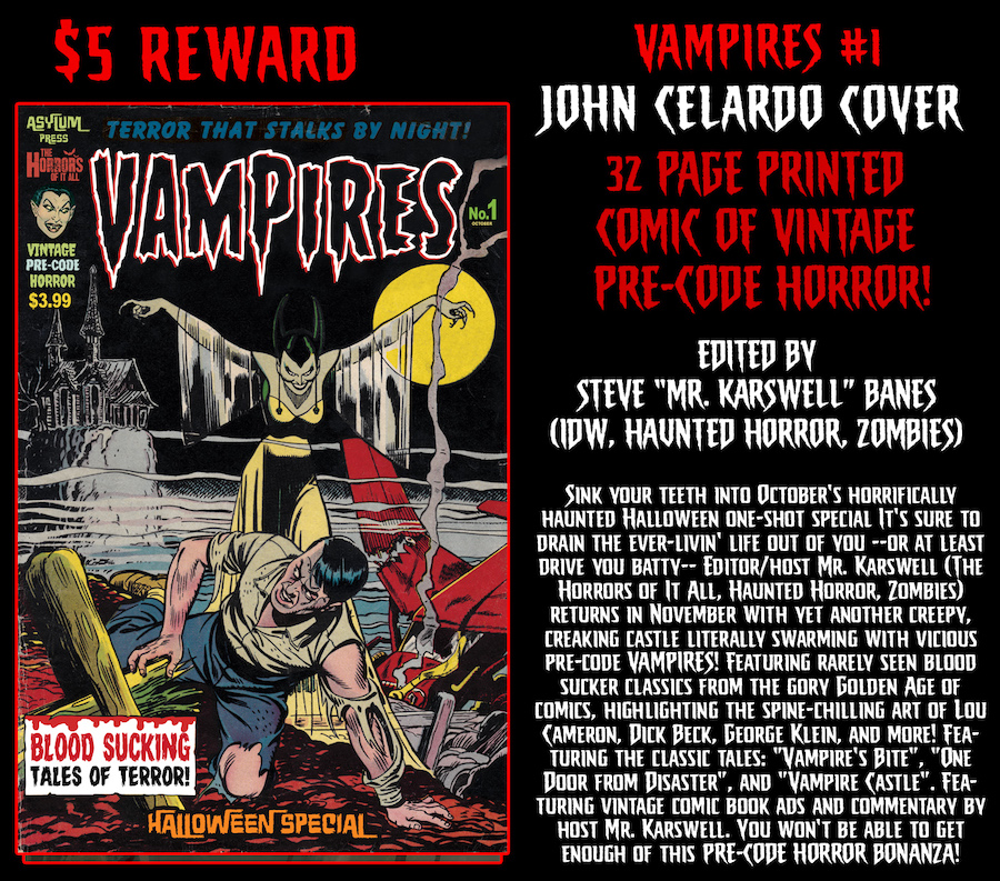 Vampires: Halloween Special John Celardo Cover Special Kickstarter Reward