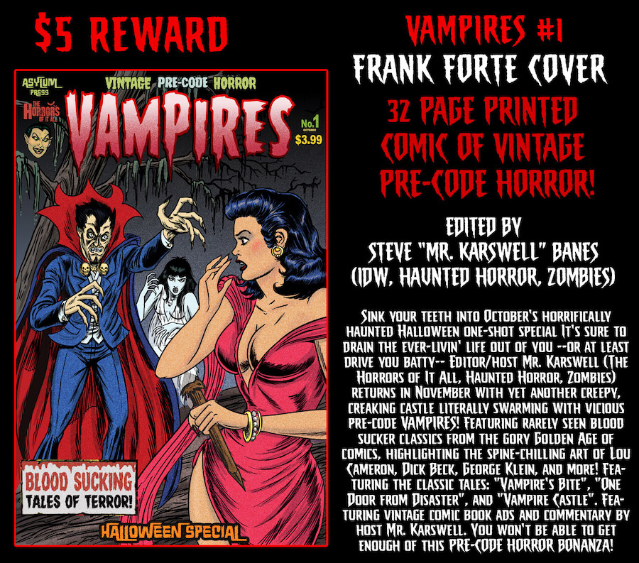 Vampires: Halloween Special Frank Forte Cover Special Kickstarter Reward