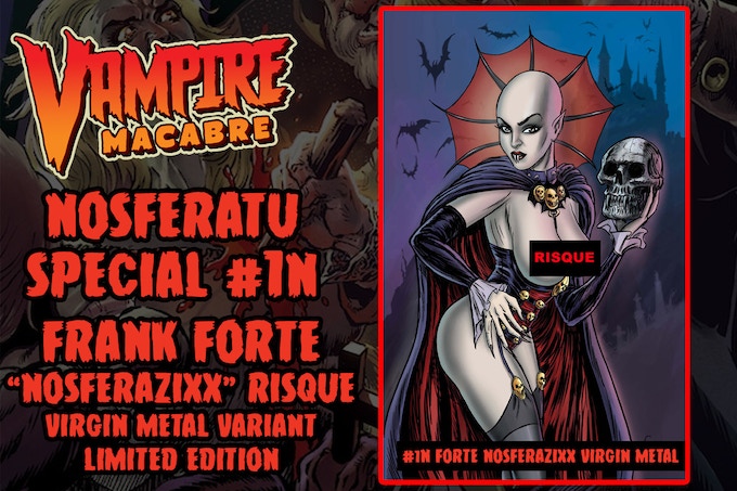 Kickstarter Rewards Vampire Macabre Cover 1N Risque Virgin Metal Variant Forte