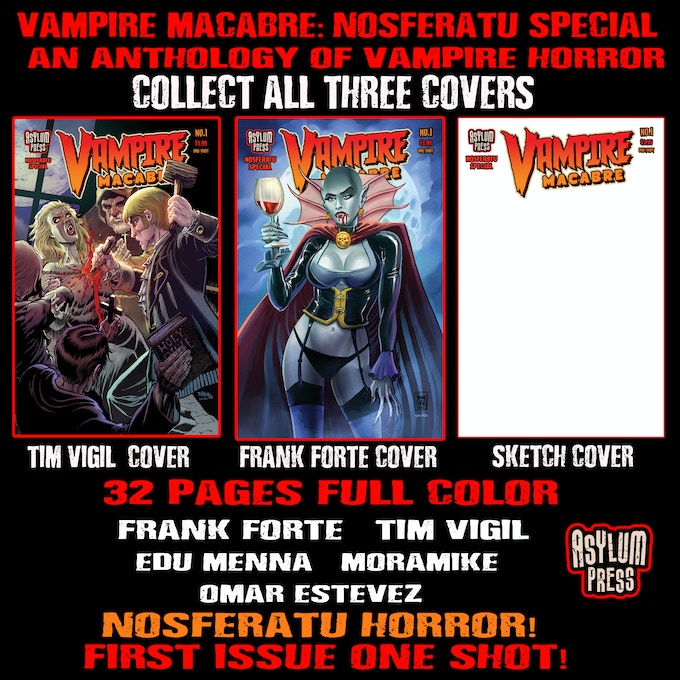 Kickstarter Banner for Vampire Macabre Nosferatu Special
