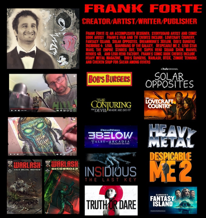 Kickstarter Banner for Frank Forte