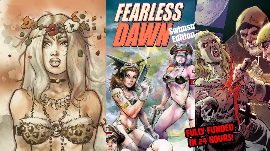 Kickstarter Banner for Vampire Macabre, Vampires & Fearless Dawn Comic Books