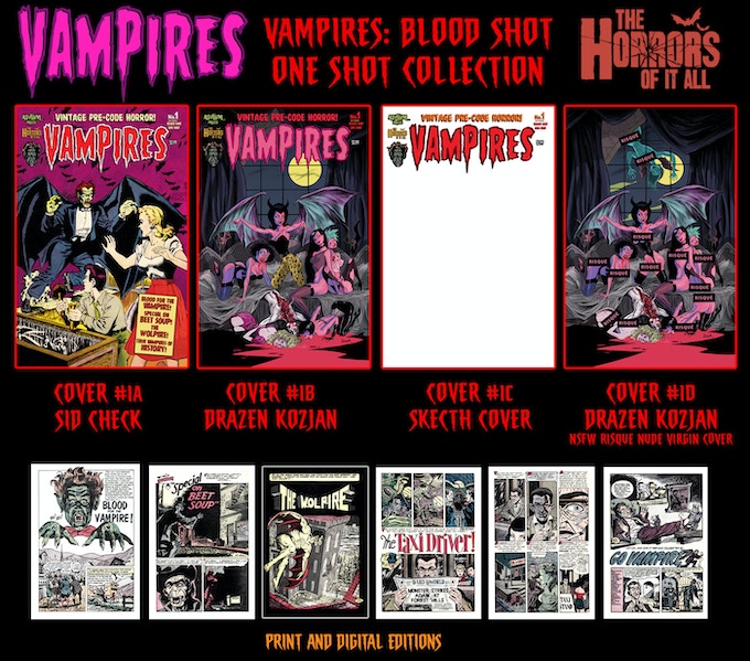 Kickstarter Banner for Vampires Blood Shot